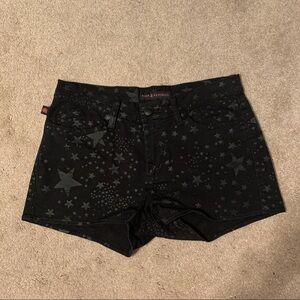 Rock Republic Lolita Shorts Black on Black Stars
